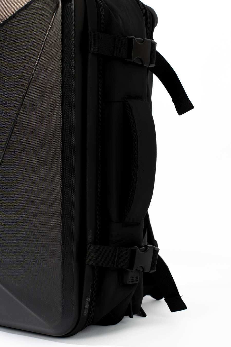 Geometric Hard-Shell Laptop Backpack