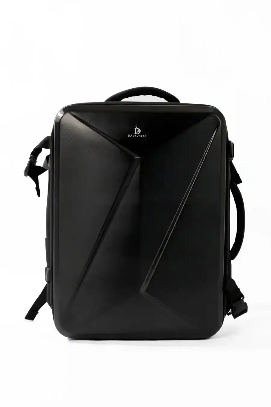 Geometric Hard-Shell Laptop Backpack