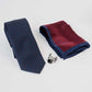 Dotted Tie, Metal Cufflink & Square Hanky Set