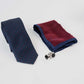 Dotted Tie, Metal Cufflink & Square Hanky Set