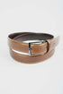 Premium Genuine Leather Belt with Stitched Detailing