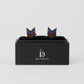 Chevron Enamel Zinc-Alloy Cufflinks