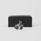 Textured Clover-Shaped Cufflinks
