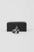 Textured Clover-Shaped Cufflinks