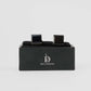 Elegant Black Rectangular Cufflinks
