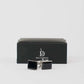 Elegant Black Rectangular Cufflinks