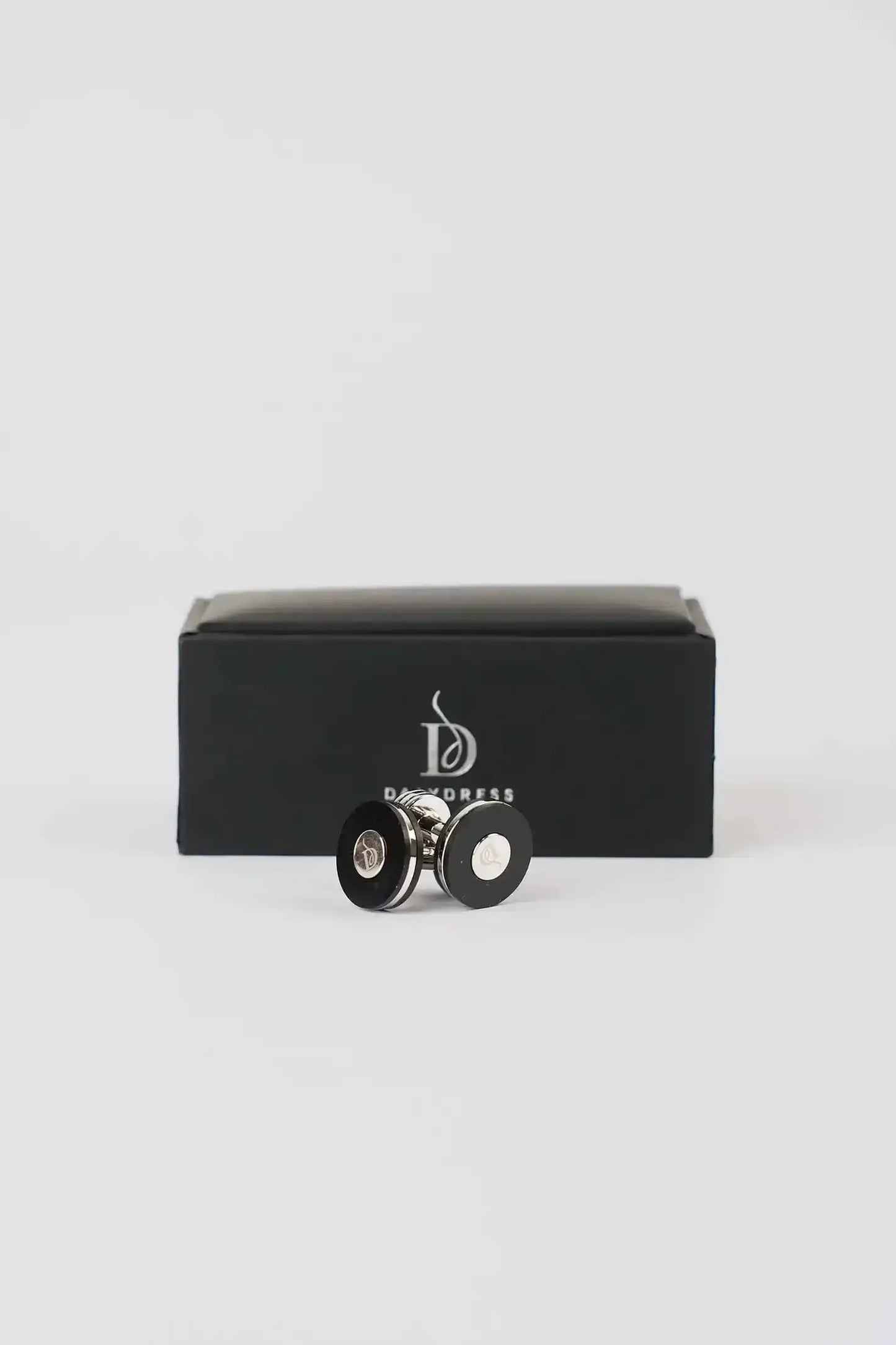 Refined Round Enamel Cufflinks