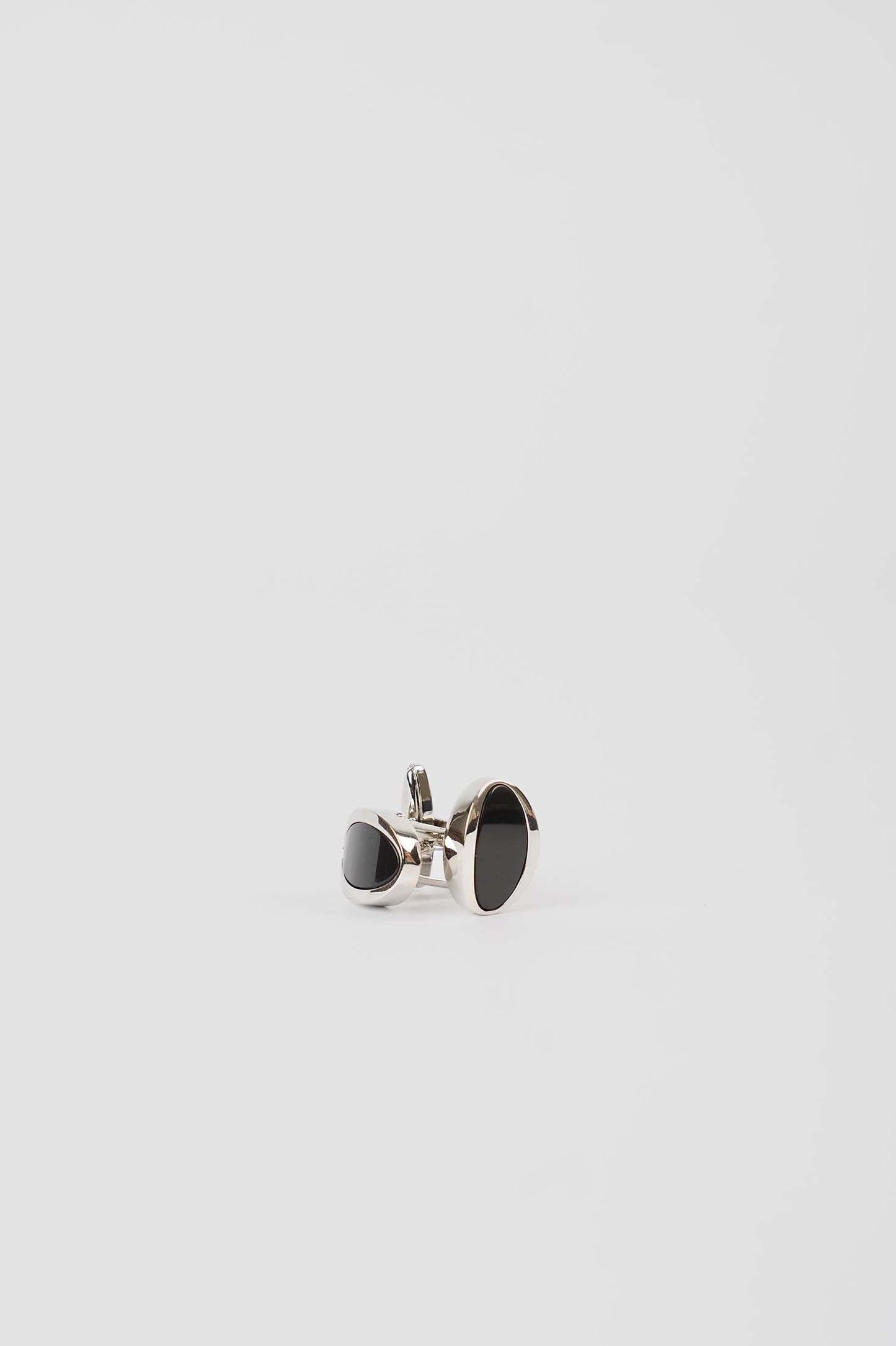 Elegant Oval Enamel Cufflinks