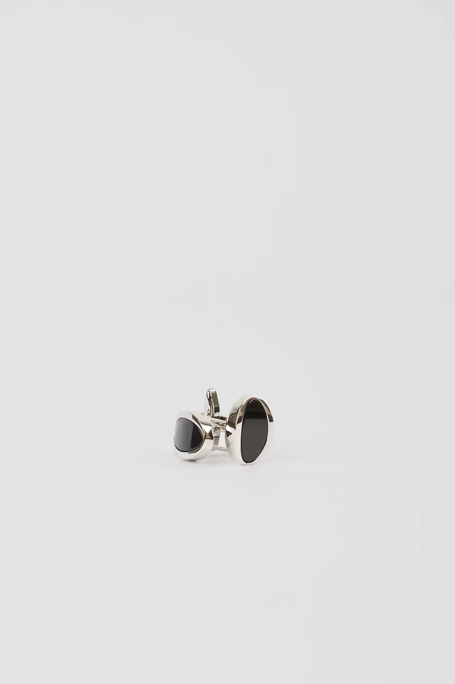Elegant Oval Enamel Cufflinks