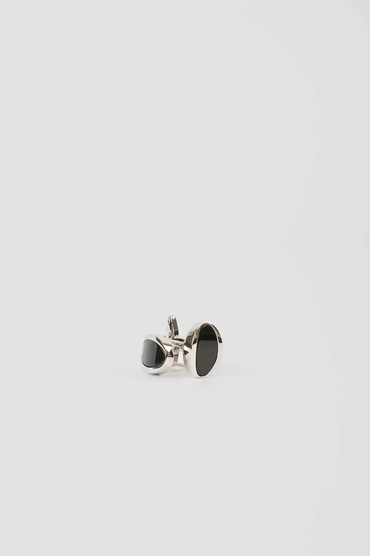 Elegant Oval Enamel Cufflinks