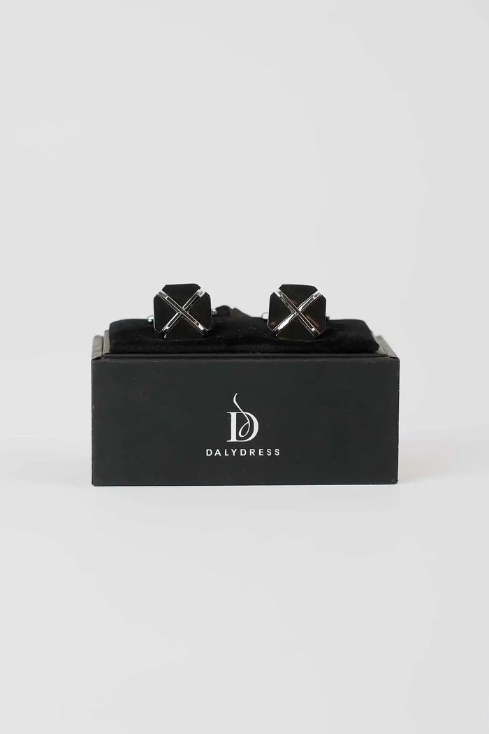 Sleek Cross-Bar Cufflinks