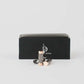 Textured Two-Tone Cylinder Cufflinks