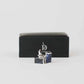 Rectangular Stone-Inlay Cufflinks