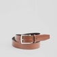 Textured Chevron Genuine Leather Belt