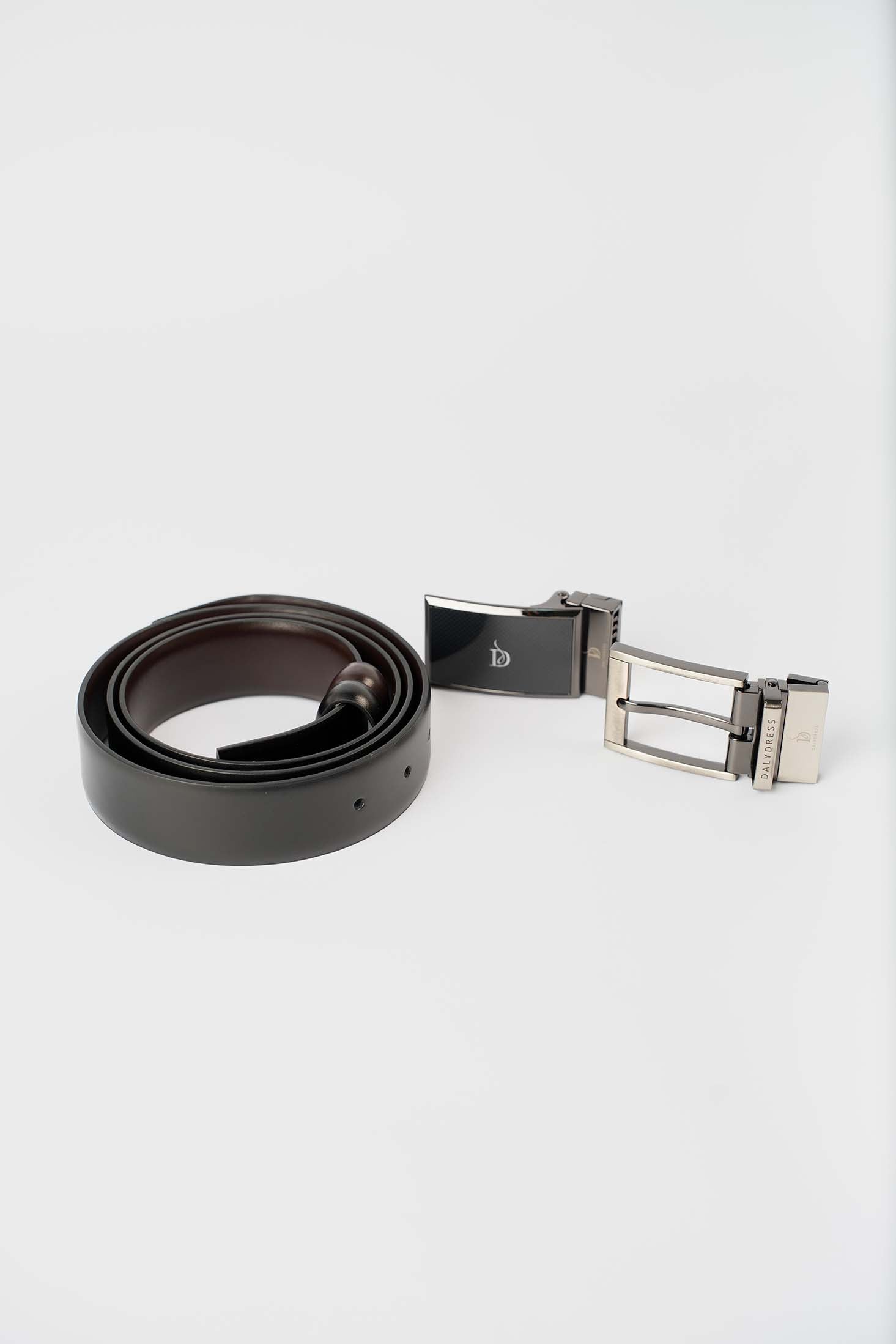 Smooth Finish Belt Set with Interchangeable Buckles