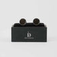 Premium Dual-Tone Textured Round Cufflinks