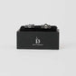 Modern Dual-Tone Cylinder Cufflinks