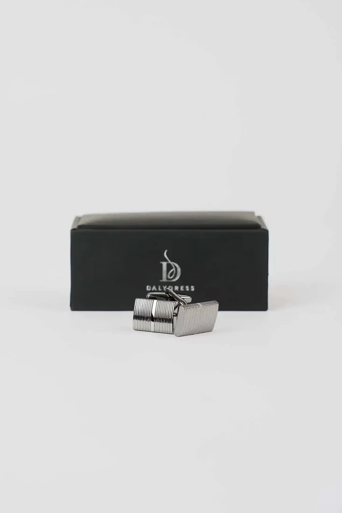 Sleek Linear-Texture Cufflinks