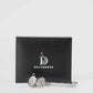 Textured Cufflink & Metal Tie Clip Set