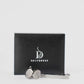 Textured Cufflink & Metal Tie Clip Set