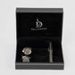 Textured Cufflink & Metal Tie Clip Set