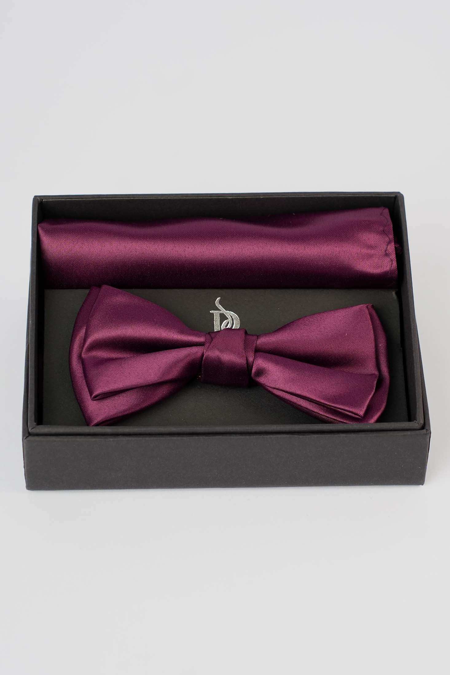 Classic Bow Tie & Solid Hanky Set