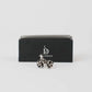 Polished Two-Tone Knot Cufflinks