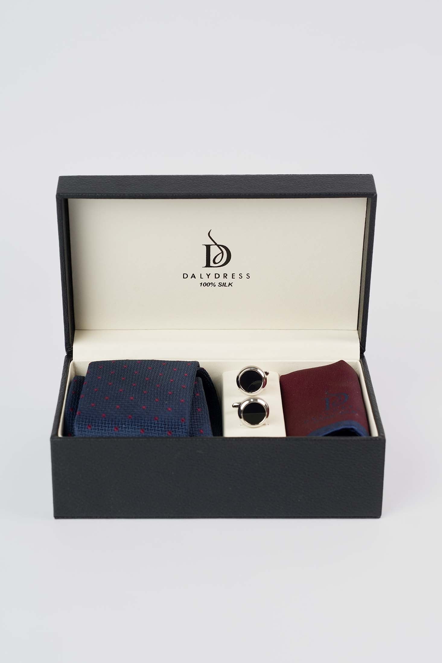 Elegant Round Enamel Cufflinks