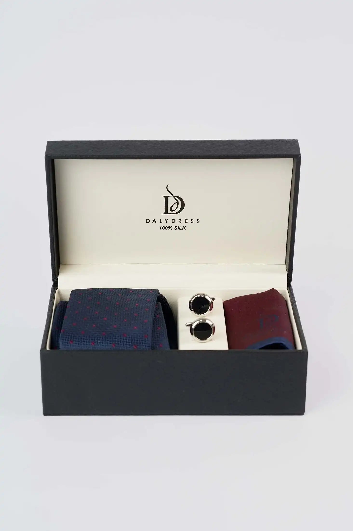 Elegant Round Enamel Cufflinks