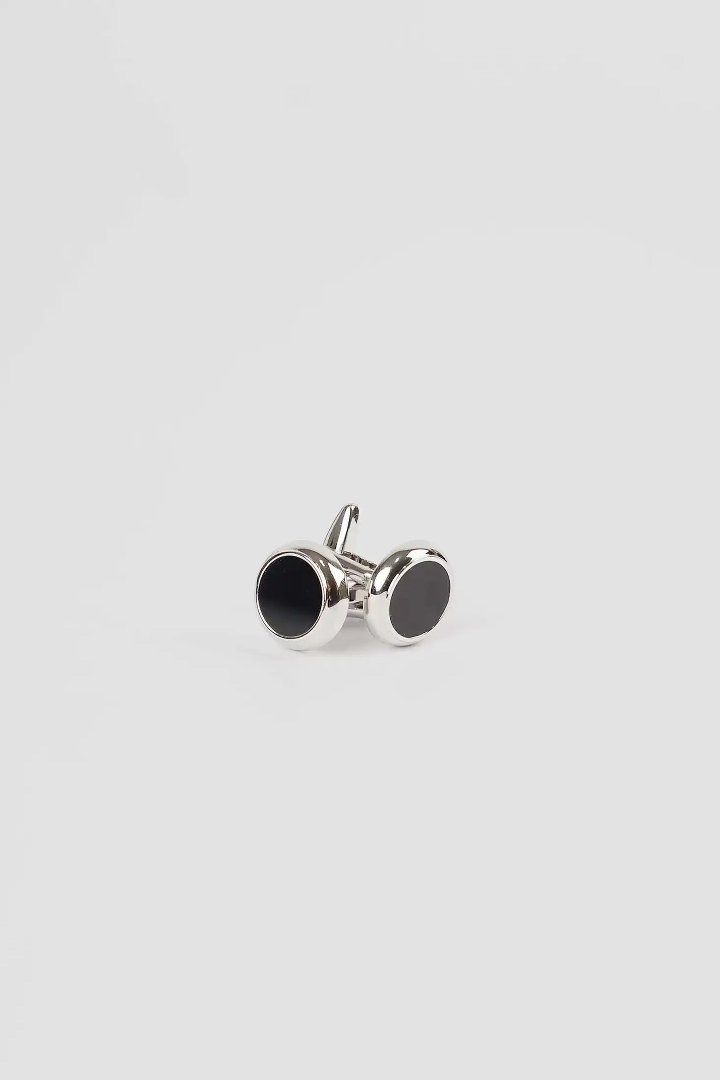 Elegant Round Enamel Cufflinks