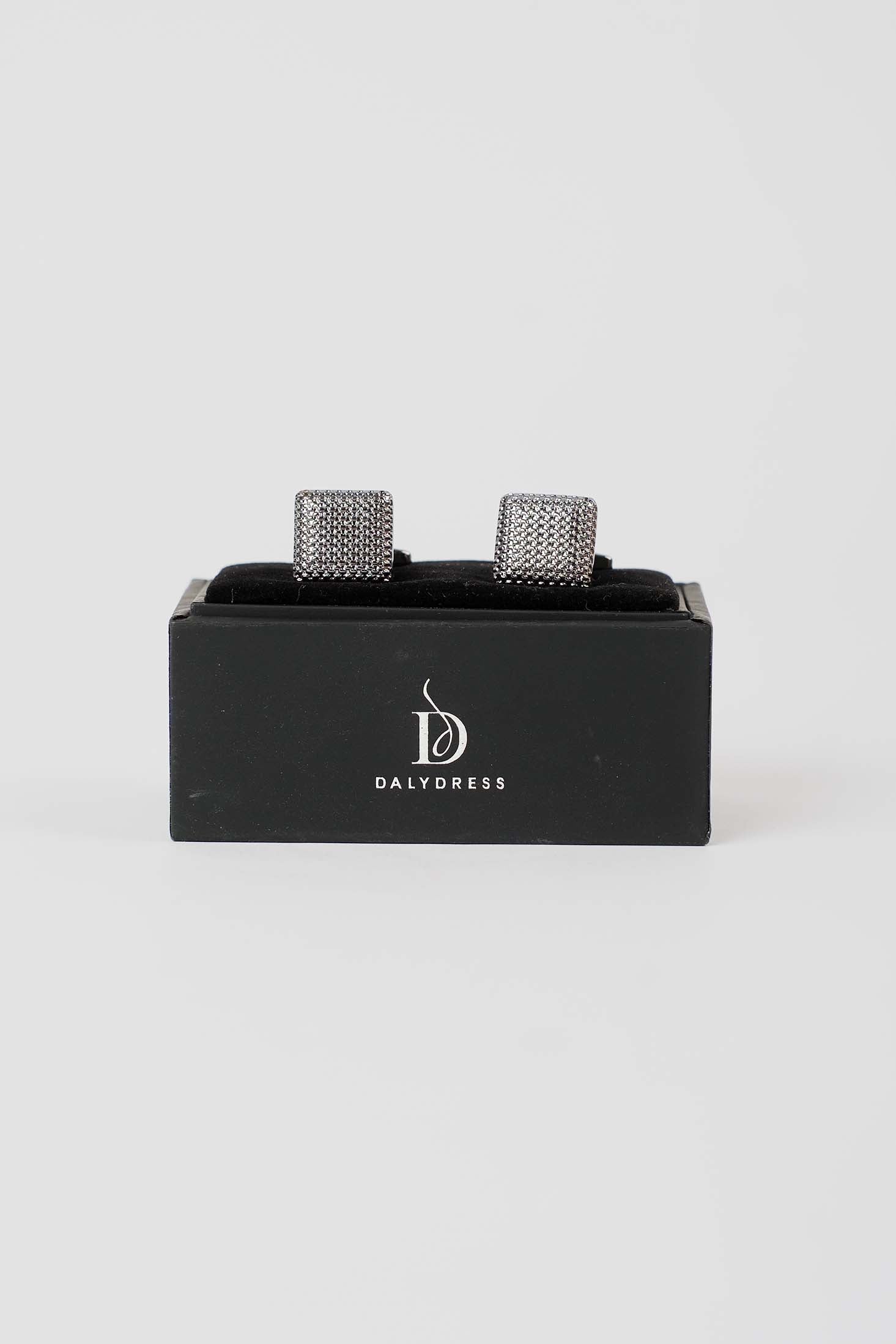 Textured Mesh Square Cufflinks