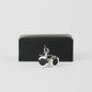 Polished Round Textured Cufflinks
