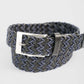 Woven Two-Tone Leather Belt