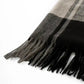 Plaids Winter Scarf with Fringes