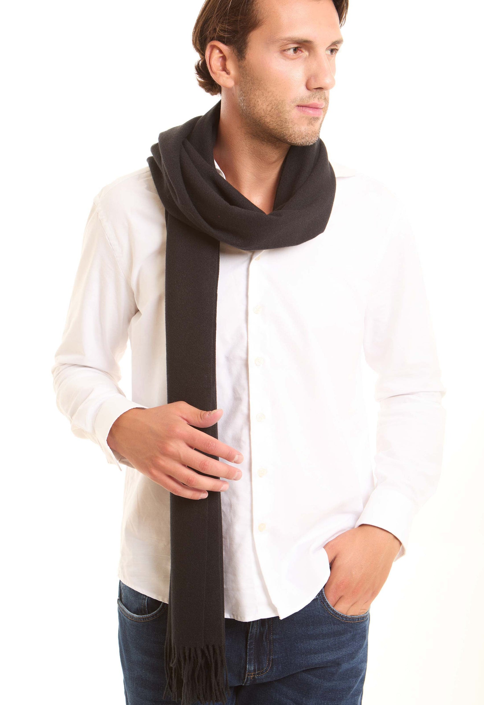 Coziness Soft Scarf with Fringes