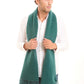 Casual Solid Scarf with Fringes Trim
