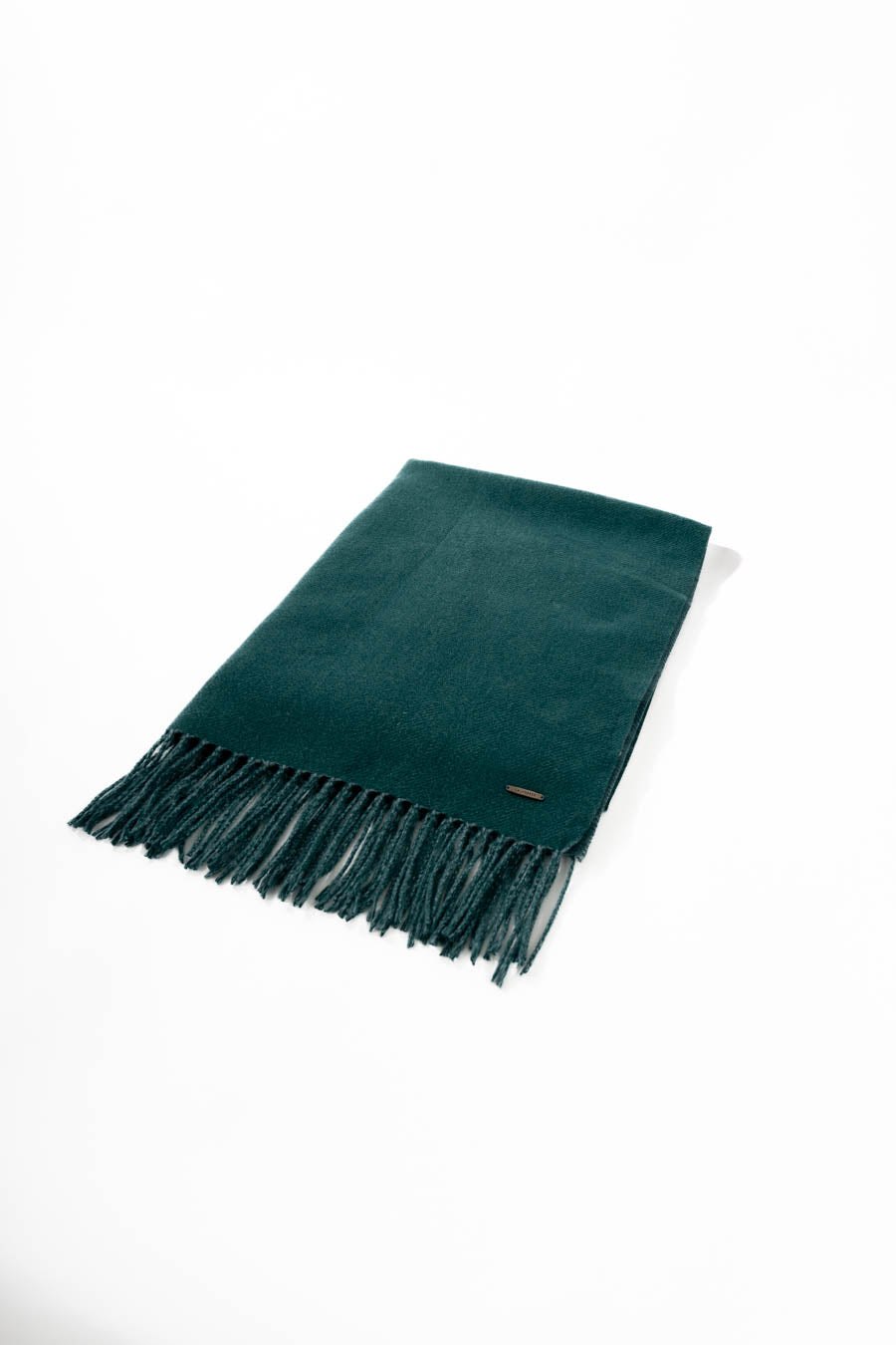 Casual Solid Scarf with Fringes Trim