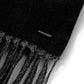 Casual Solid Scarf with Fringes Trim