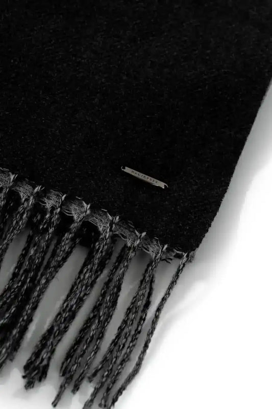 Casual Solid Scarf with Fringes Trim