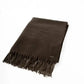 Casual Solid Scarf with Fringes Trim