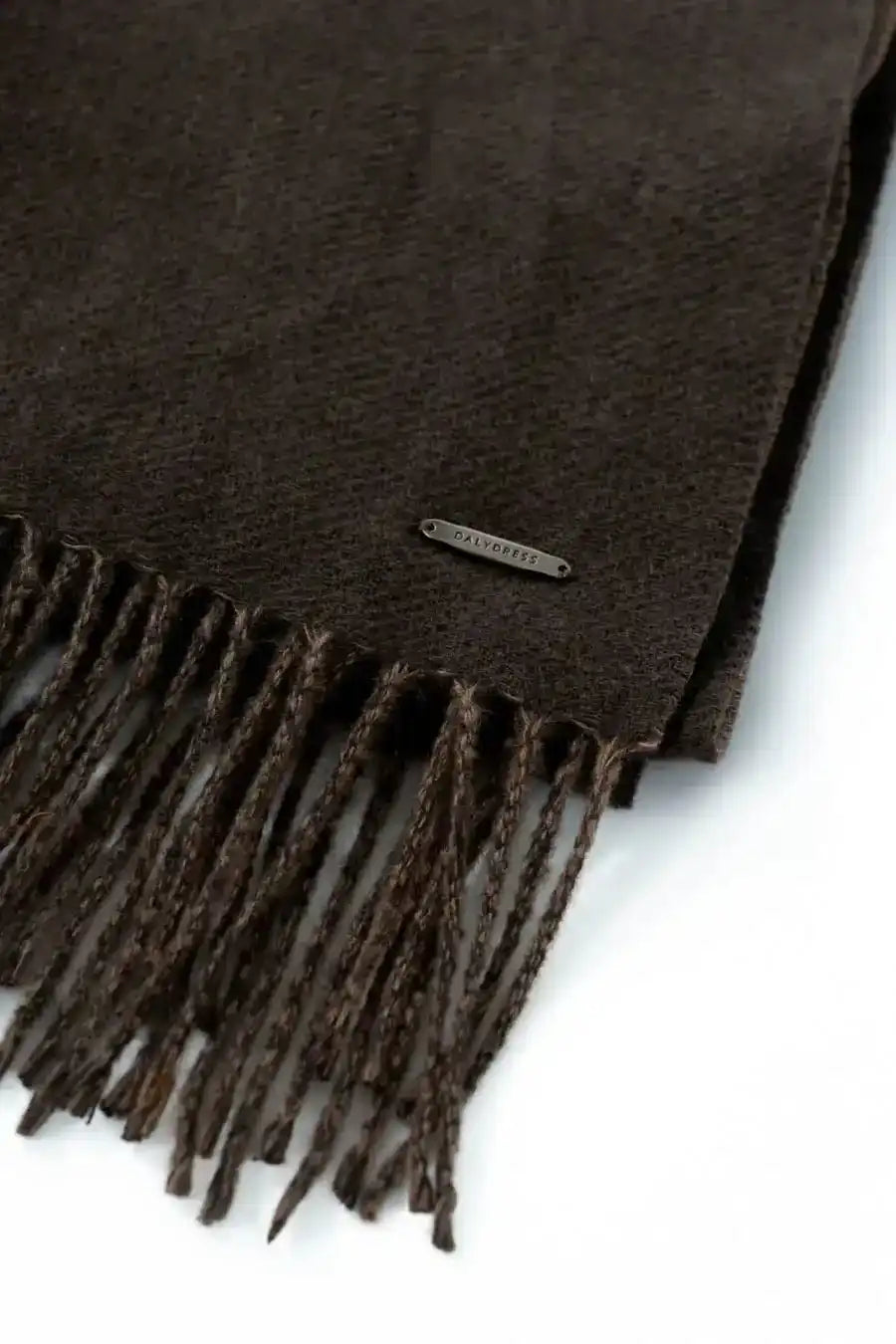Casual Solid Scarf with Fringes Trim
