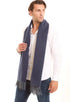 Casual Solid Scarf with Fringes Trim