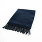 Casual Solid Scarf with Fringes Trim