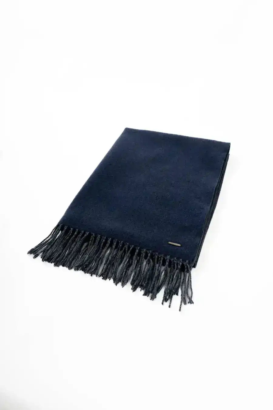Casual Solid Scarf with Fringes Trim