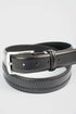Textured Chevron Leather Belt