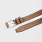 Suede-Texture Leather Blend Belt