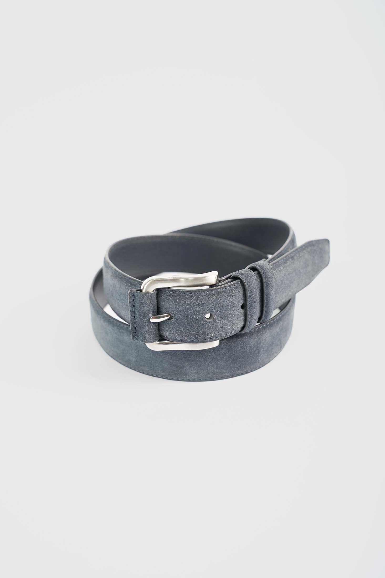 Suede-Texture Leather Blend Belt