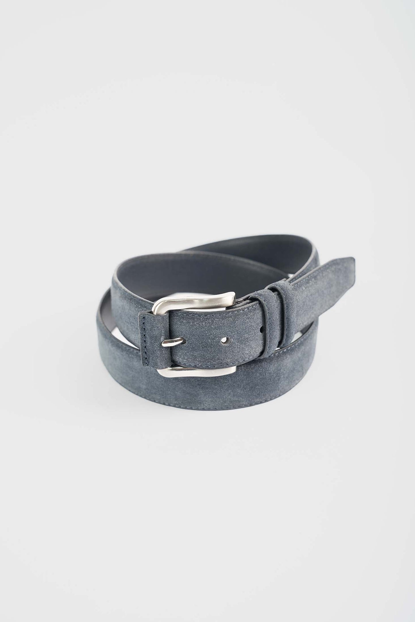 Suede-Texture Leather Blend Belt