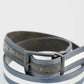 Slate Stripe Canvas Belt