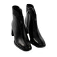 Rhinestone Trim Block Heel Ankle Boots